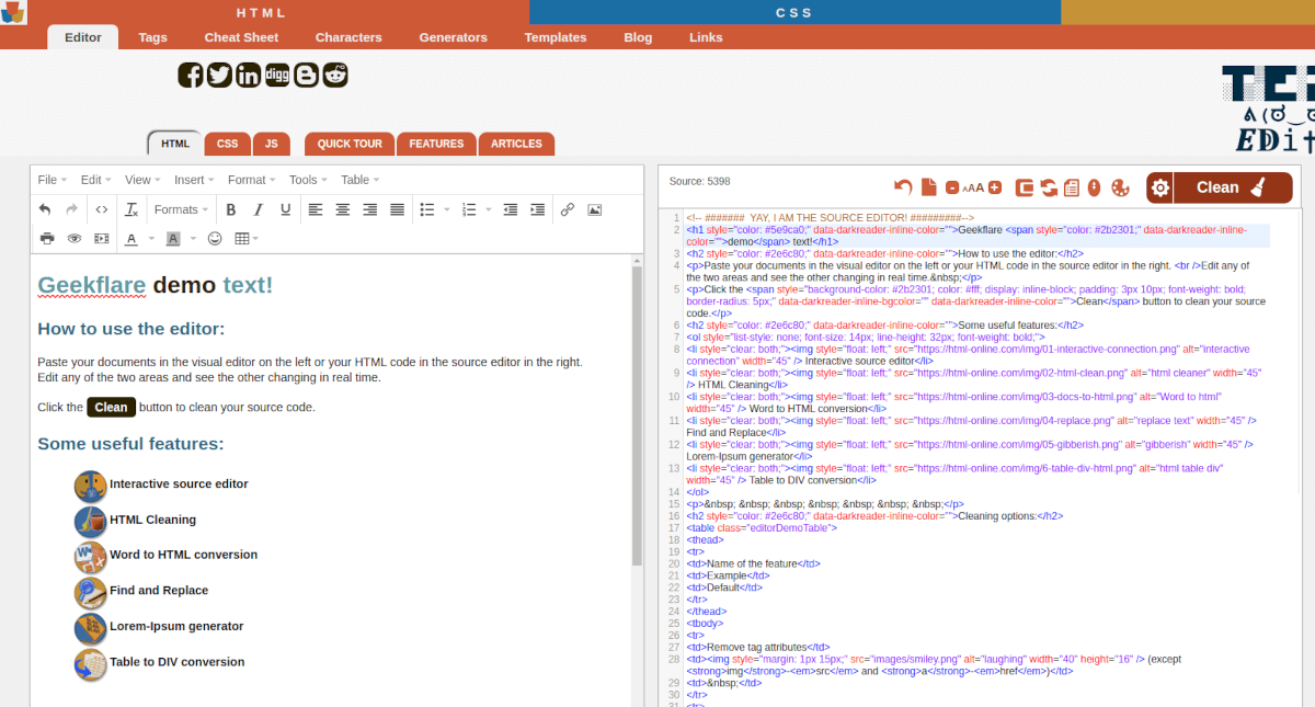 Tools und Bibliotheken zur Rich Text in HTML umwandeln